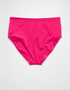 The Andie High Waisted Bikini Bottom - Pink