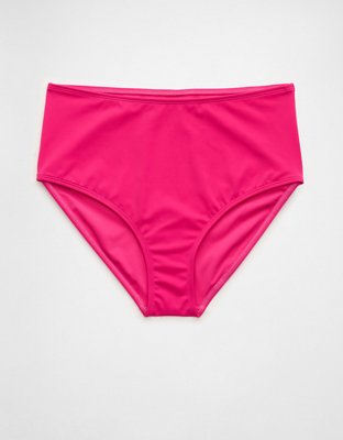 The Andie High Waisted Bikini Bottom - Pink