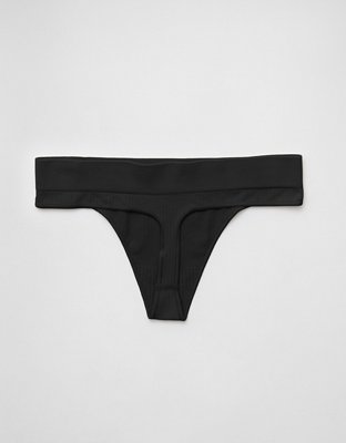 Superchill Seamless Thong Underwear - True Black