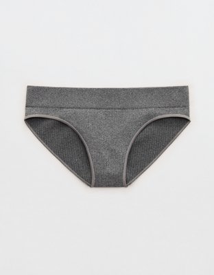 Superchill Seamless Bikini Underwear - Dark Heather Gray