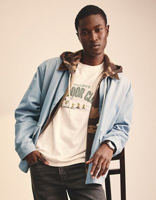 AE Canvas Barn Coat - Light Blue