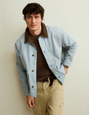 AE Canvas Barn Coat - Light Blue