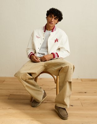 AE Varsity Jacket - Air White