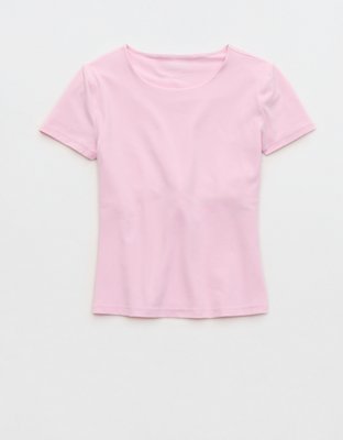 OFFLINE By Aerie Real Me XTRA T-Shirt - Parfait Pink