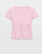 OFFLINE By Aerie Real Me XTRA T-Shirt - Parfait Pink