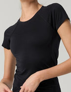 OFFLINE By Aerie Gotta Run Seamless Short Sleeve T-Shirt - True Black