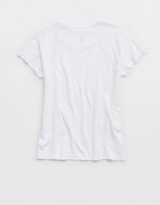 OFFLINE By Aerie Gotta Run Seamless Short Sleeve T-Shirt - White