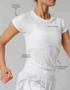 OFFLINE By Aerie Gotta Run Seamless Short Sleeve T-Shirt - White