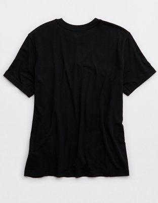 OFFLINE By Aerie Let's Stretch Oversized T-Shirt - True Black