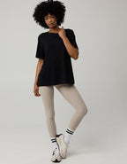 OFFLINE By Aerie Let's Stretch Oversized T-Shirt - True Black