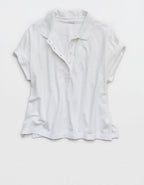 OFFLINE By Aerie Pique Rugby Polo T-Shirt - White