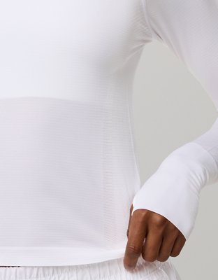 OFFLINE BY Aerie Gotta Run Long Sleeve T-Shirt - White