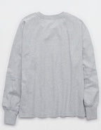 OFFLINE By Aerie Pique Long Sleeve T-Shirt - Medium Heather Gray