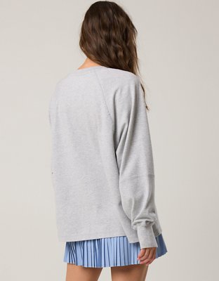 OFFLINE By Aerie Pique Long Sleeve T-Shirt - Medium Heather Gray