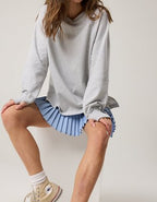 OFFLINE By Aerie Pique Long Sleeve T-Shirt - Medium Heather Gray