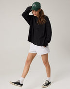 OFFLINE By Aerie Pique Long Sleeve T-Shirt - True Black