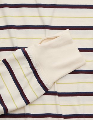OFFLINE By Aerie Let's Stretch Long Sleeve Boyfriend T-Shirt - Soft Muslin