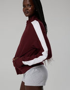 OFFLINE By Aerie Pique Long Sleeve Full Zip - Royal Berry