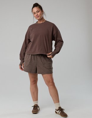 OFFLINE By Aerie OG Cotton Crewneck Long Sleeve T-Shirt - Relic