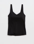 OFFLINE By Aerie Real Me Low Key Tank Top - True Black