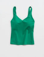 OFFLINE By Aerie Real Me Low Key Tank Top - Pine