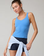 OFFLINE By Aerie Real Me Low Key Tank Top - Rome Blue