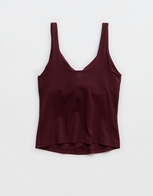 OFFLINE By Aerie Real Me Low Key Tank Top - Royal Berry
