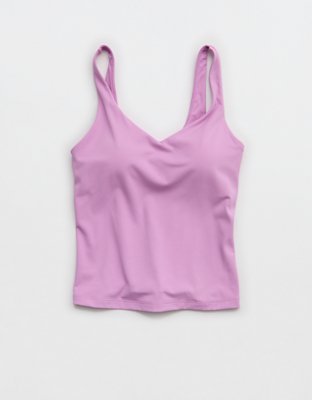 OFFLINE By Aerie Real Me Low Key Tank Top - Planet Pink