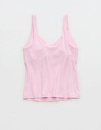 OFFLINE By Aerie Real Me Low Key Tank Top - Parfait Pink