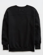 OFFLINE By Aerie Cloud Fleece Oversized Crewneck Sweatshirt - True Black