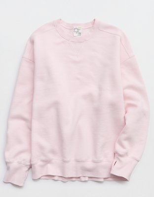 OFFLINE By Aerie Cloud Fleece Oversized Crewneck Sweatshirt - Pink Petal