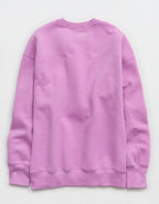 OFFLINE By Aerie Cloud Fleece Oversized Crewneck Sweatshirt - Planet Pink