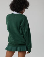 OFFLINE By Aerie Cloud Fleece Oversized Crewneck Sweatshirt - Rugged Green