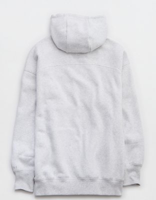 OFFLINE By Aerie Cloud Fleece Oversized Hoodie - Light Heather Gray