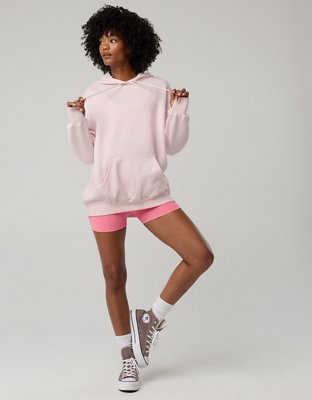OFFLINE By Aerie Cloud Fleece Oversized Hoodie - Pink Petal
