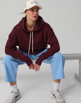 OFFLINE By Aerie Cloud Fleece Oversized Hoodie - Royal Berry