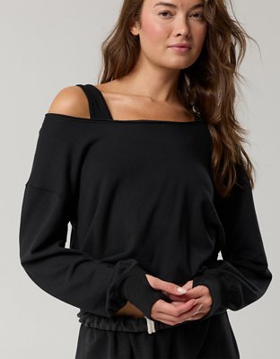 OFFLINE By Aerie OTT Layered Sweatshirt - True Black