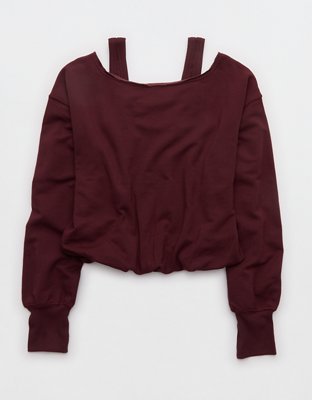 OFFLINE By Aerie OTT Layered Sweatshirt - Royal Berry