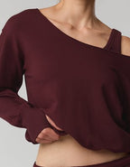 OFFLINE By Aerie OTT Layered Sweatshirt - Royal Berry