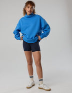 OFFLINE By Aerie Cloud Fleece Oversized Mockneck Sweatshirt - Rome Blue