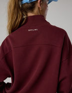 OFFLINE By Aerie Cloud Fleece Oversized Mockneck Sweatshirt - Royal Berry