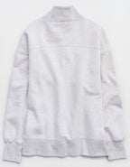 OFFLINE By Aerie Cloud Fleece Oversized Mockneck Sweatshirt - Light Gray