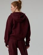 OFFLINE By Aerie Cloud Fleece Classic Full Zip Sweatshirt - Royal Berry