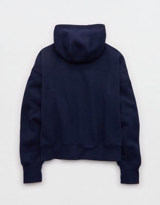 OFFLINE By Aerie Cloud Fleece Classic Length Hoodie - Classic Navy