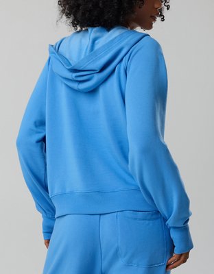 OFFLINE By Aerie OTT Henley Hoodie - Rome Blue
