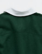 OFFLINE By Aerie Cloud Fleece Polo Sweatshirt - Rugged Green