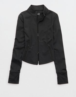 OFFLINE By Aerie The Hugger Full Zip Jacket - Smoked Gray