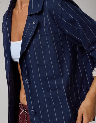 OFFLINE By Aerie Oxford Blazer - Royal Navy