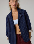 OFFLINE By Aerie Oxford Blazer - Royal Navy