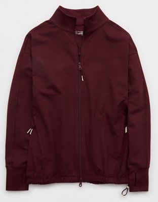 OFFLINE By Aerie The Hugger Oversized Full Zip Jacket - Royal Berry